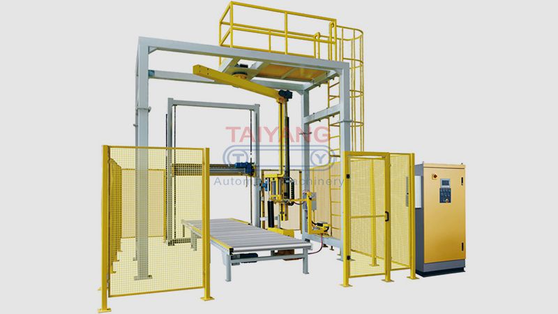 Envolvedora y flejadora automática de palets