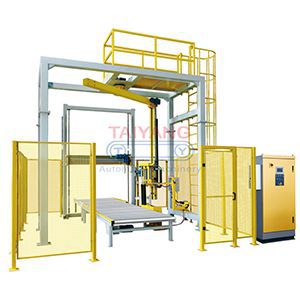 Envolvedora y flejadora automática de palets