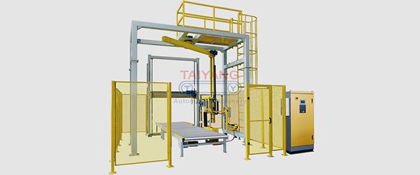 Envolvedora y flejadora automática de palets